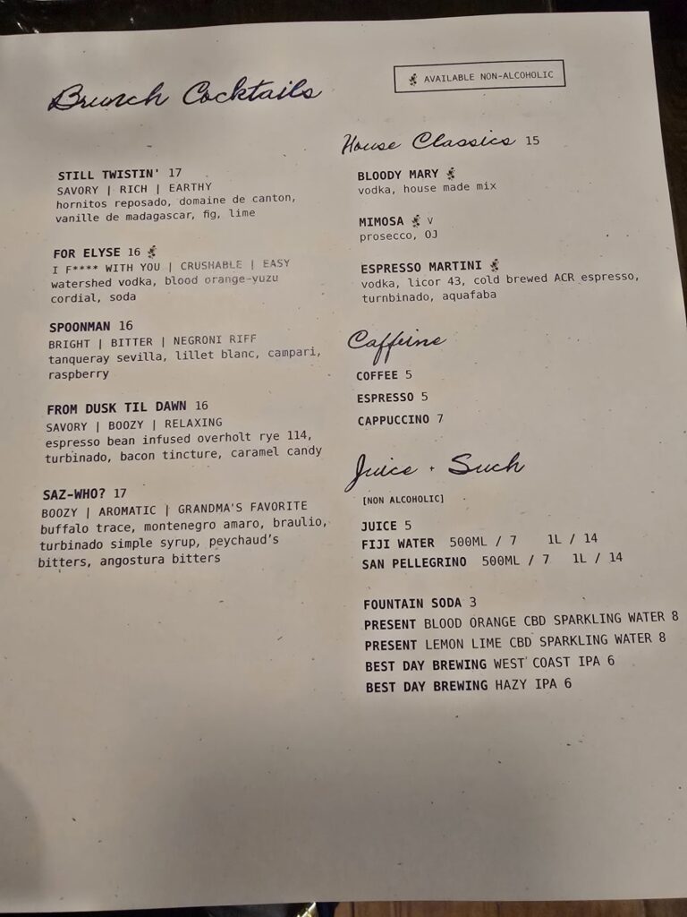 Cordelia Menu 3